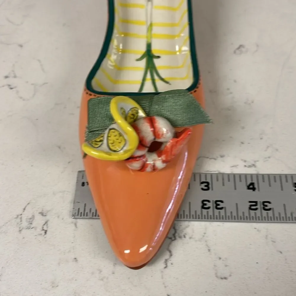 Diane's Happy Toes Diane Artware Candle Holder 2004 Shrimp Scampi Shoe Figurine